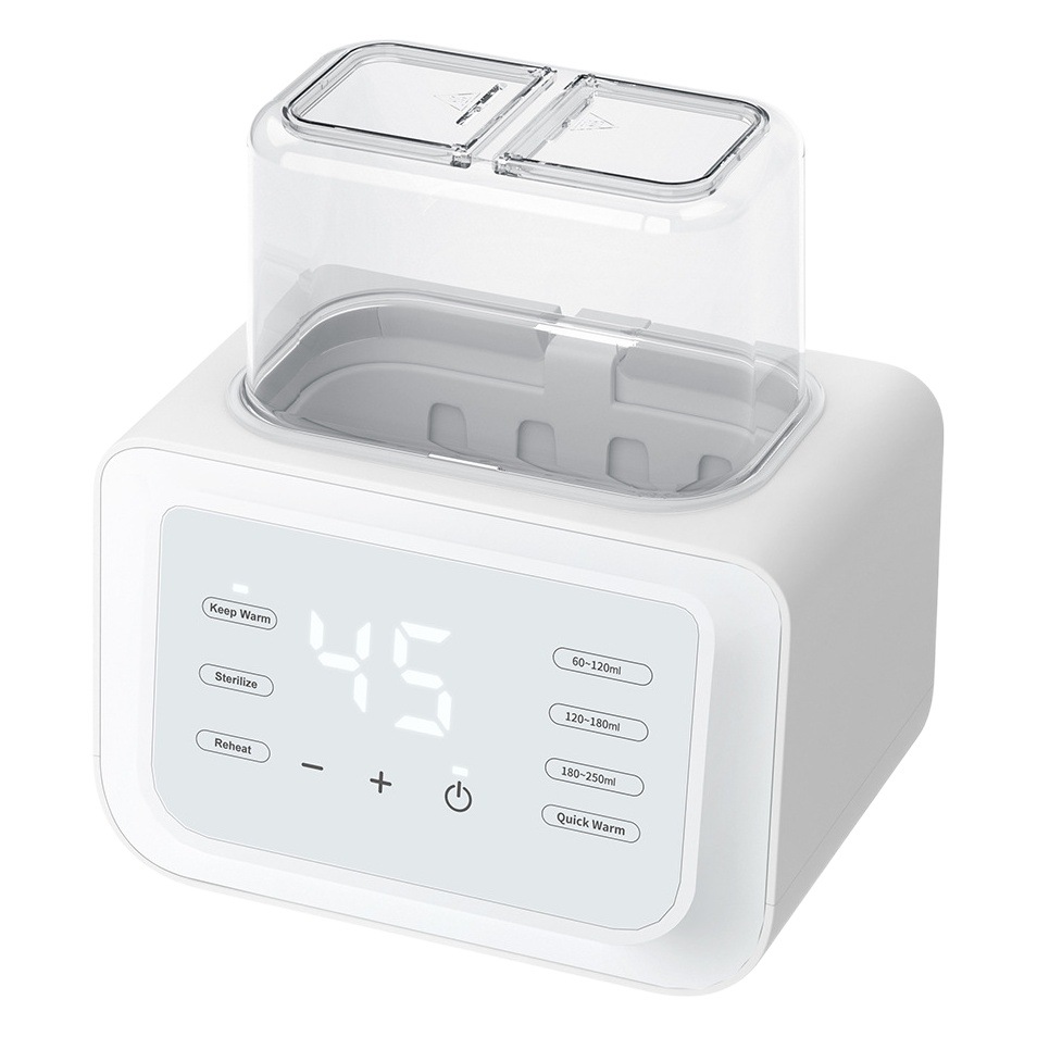 Doble botella de leche calentador multifuncional doble botella de leche calentador automático de leche descongelación calefacción leche materna calentador