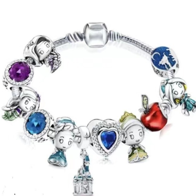 Panjia Diy de dibujos animados con cuentas encanto pulsera transfronteriza suministro directo de fábrica al por mayor Mickey Mouse pulsera