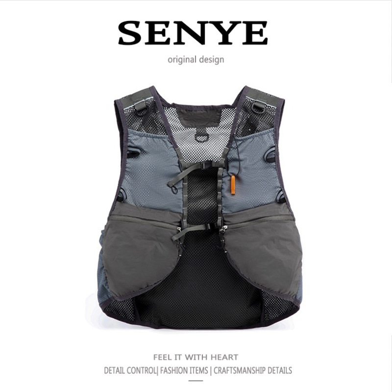 Trendy Brand Outdoor Sports Fishing Vest Men's and Women's Functional Tooling Cross-country Riding Running Karestal Backpack for Men Trendy Brand Outdoor Sports Fishing Vest Men's and Women's Functional Tooling Cross-country Riding Running Karestal Backpack for Men