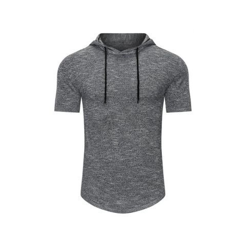 2022 men's knitted sweater sweater short sleeve breathable hooded camouflage cross-border foreign trade Amazon AliExpress