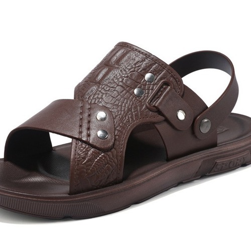 Men's Sandals Summer Soft Sole Non-Slip Beach Shoes  New Large Size Casual Dual-Purpose Outer Wear Sandals and Slippers