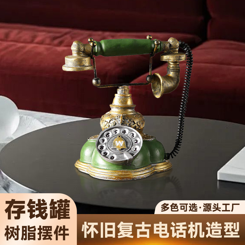 Retro Nostalgic Old Objects, Telephone Ornaments, Piggy Bank Ornaments, Creative Telephone Ornaments, Movie Decorations