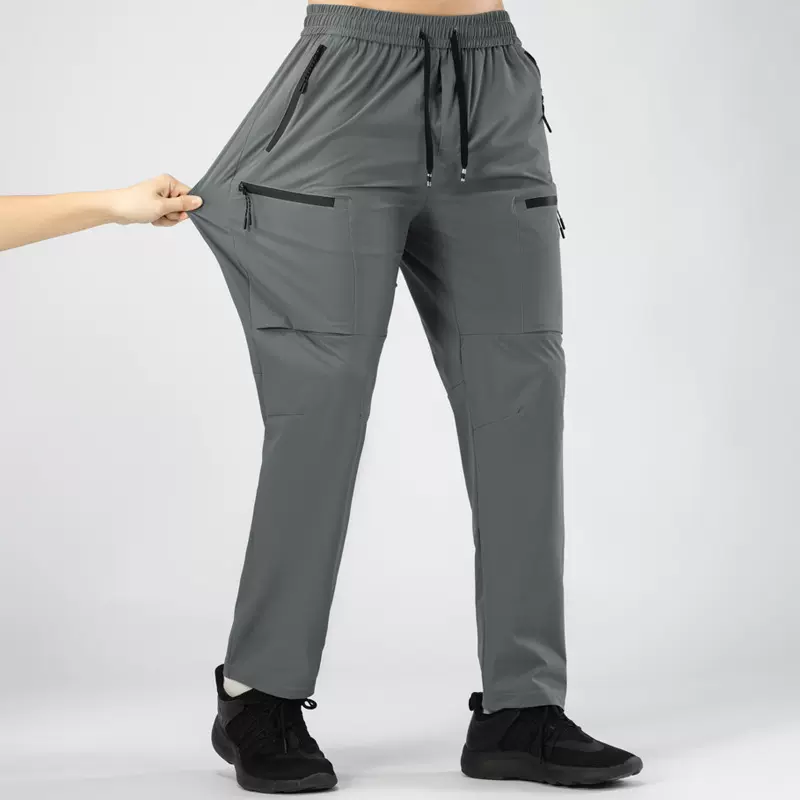 弹力速干裤男运动休闲跑步裤登山裤透气吸湿排汗夏季薄款轻量长裤