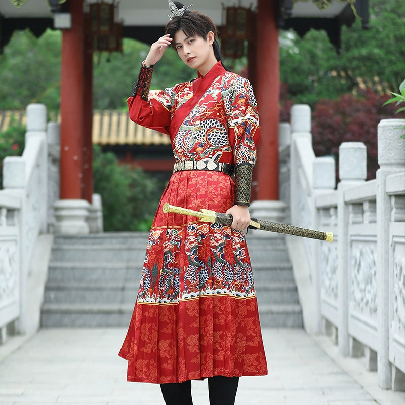 Jinyi Wei летающая рыбная одежда, вышитая весенний нож, пизда питона