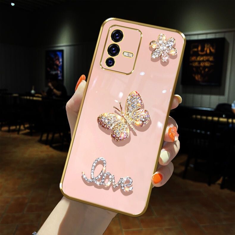 Ins Glory 100 Color Butterfly Phone Case for Huawei Nova13 Flash Diamond Letters magic7 Creative