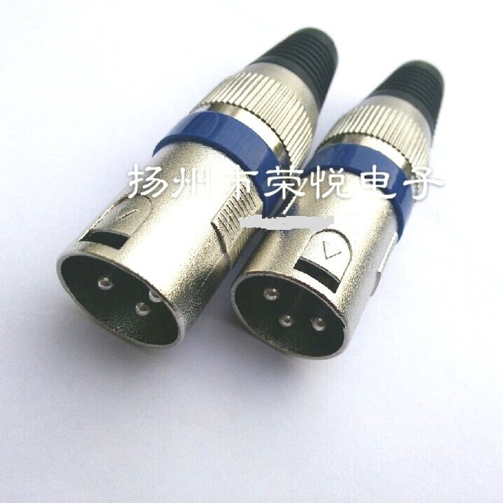 母卡农 KTV 调音台 话筒接头 卡龙头 三芯公母 平衡母插 铜针镀银