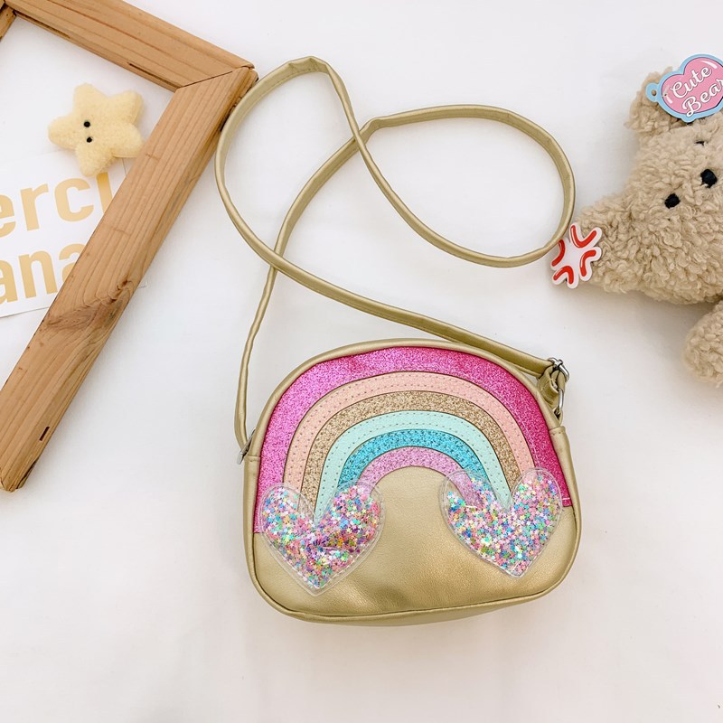 Japón para hombres y mujeres bolsas de hombro de dibujos animados lindos arco iris amor mochila para niños 2025 comercio exterior nuevo bolsas para niños