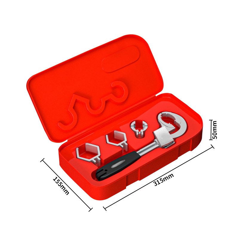 Llave de baño multifuncional herramienta de llave abierta un máximo de 80mm tubería de fregadero boca abierta mano de placa multipropósito