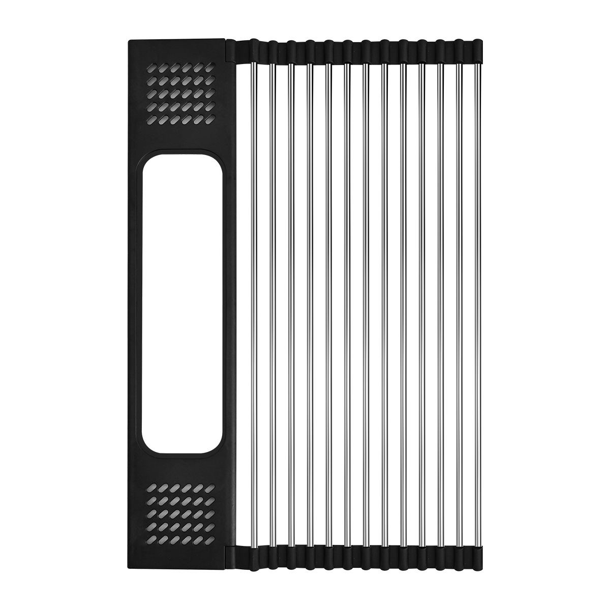 Cocina para el hogar Rejilla de drenaje de acero inoxidable Rejilla de filtro de fregadero multifunción Rejilla de persiana enrollable plegable