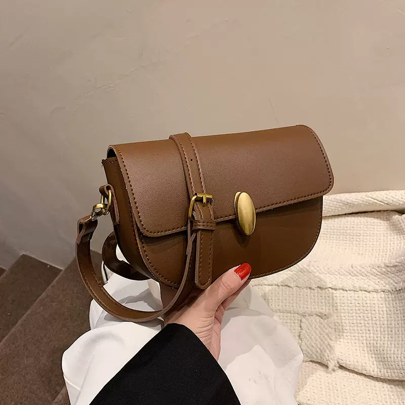 包包女2021新款洋气少女感时尚韩版单肩斜挎包女包秋冬学生马鞍包