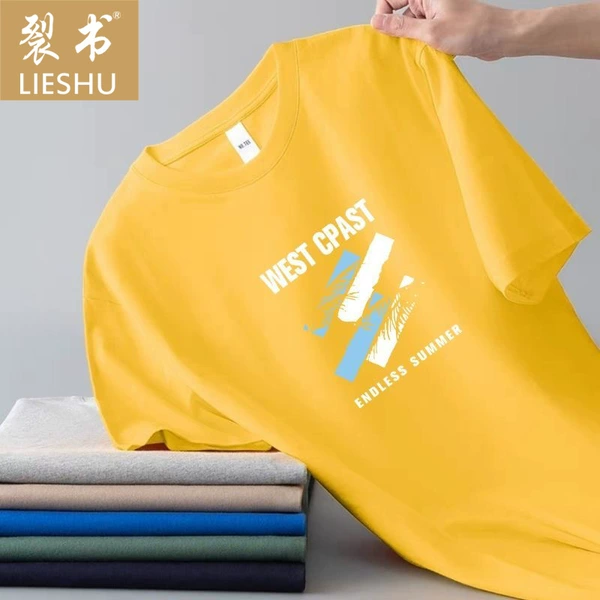 Short -sleeved west yellow