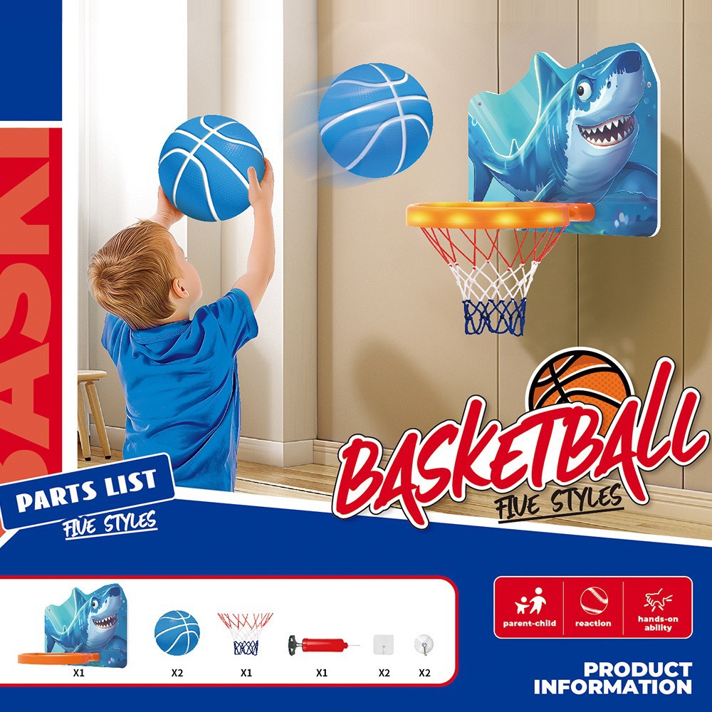 Transfronterizos de baloncesto infantil caja de tiro de baloncesto luminoso interior al aire libre caja de juguetes deportivos fabricantes al por mayor