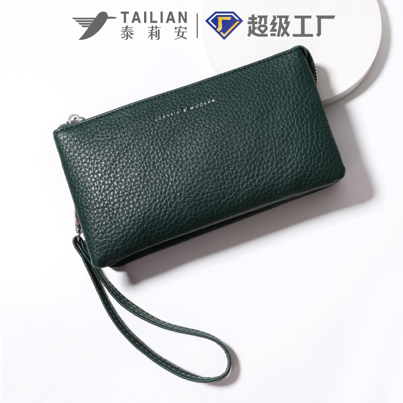 New Simple Wallet, Soft Leather, Large-Capacity Clutch Bag, Multi-Purpose Cross-Border Women's Cosmetics Bag Wallet New Simple Wallet, Soft Leather, Large-Capacity Clutch Bag, Multi-Purpose Cross-Border Women's Cosmetics Bag Wallet