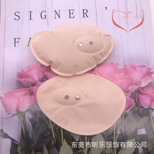 小鱼按压胸垫透气聚拢胸垫内衣插片按压式增大隐形充气胸垫加厚