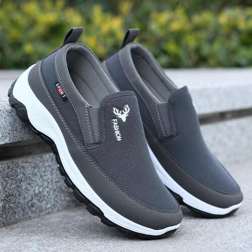 【Clearance Sale】Old Beijing Cotton Shoes for Men, Mesh Shoes for Summer, Durable, Non-Slip, Breathable, Soft Soles, Waterproof Cotton Shoes