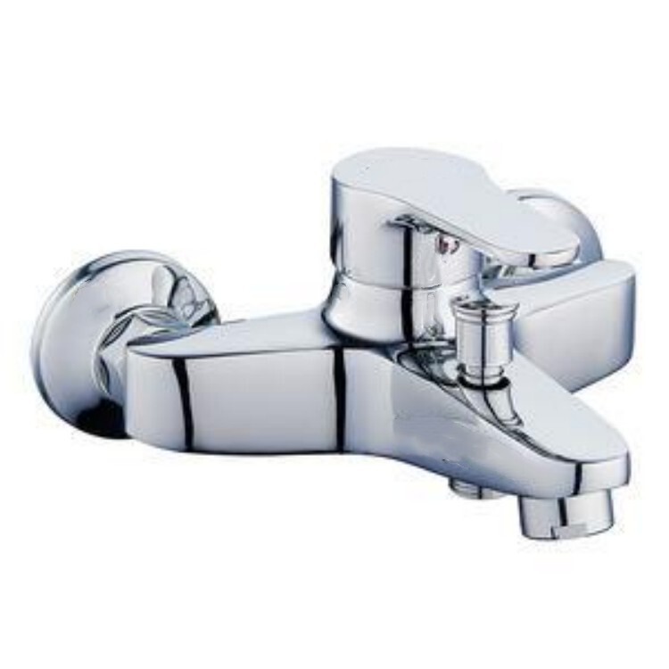 Cross-border Middle East zinc alloy bathtub mixing faucet wall-mounted bathroom concealed triple hot and cold faucet mixing valve