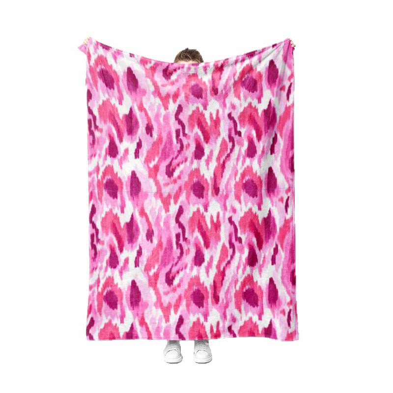 Manta de franela transfronteriza tamaño personalizado Clase A Impresión digital Sofá engrosado Manta de aire acondicionado Manta de siesta de comercio exterior