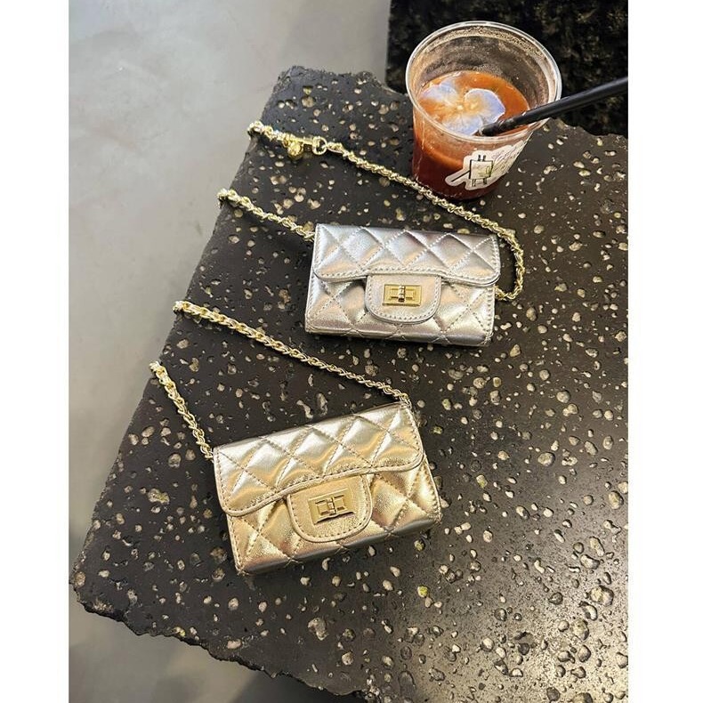 Chanel Style Mini Bag Women's 2024 New All-match Lipstick Coin Purse High-end Shoulder Crossbody Chain Bag