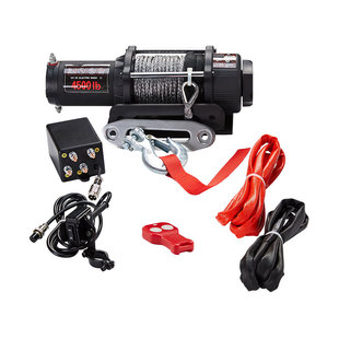 Manufacturer Wholesale Ningpuli Electric Winch Portable Synthetic Rope Small Crane 4500 Pounds Atvutv Beach