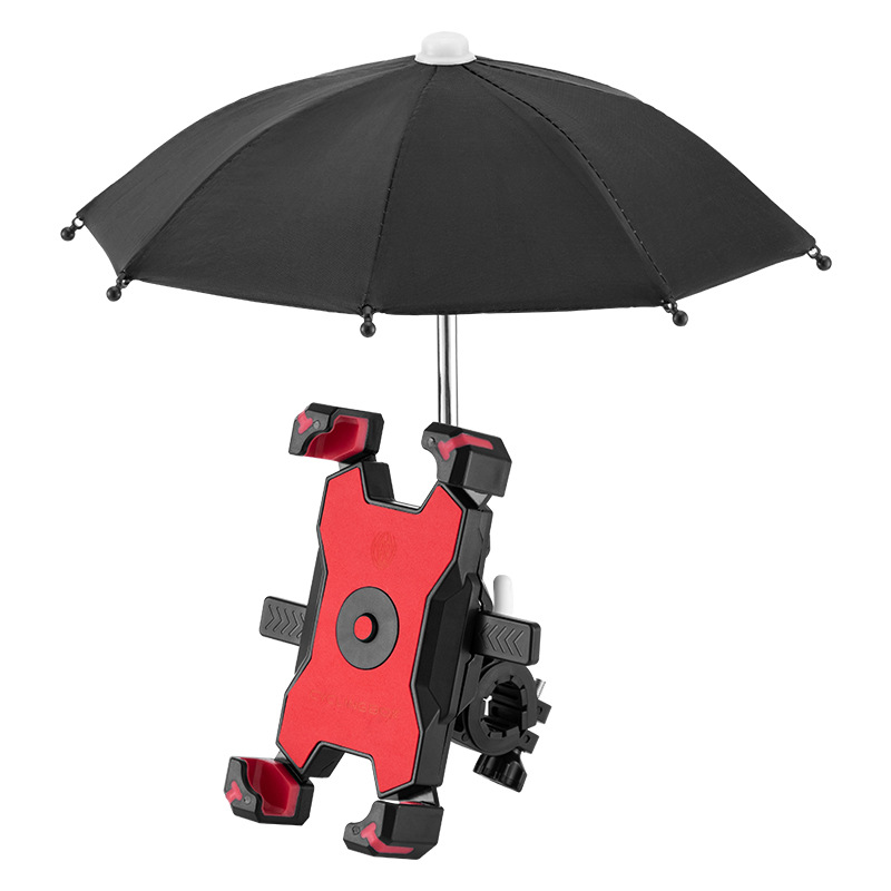电动车手机防晒支架摩托车手机雨伞小雨伞手机遮阳伞骑手导航神器