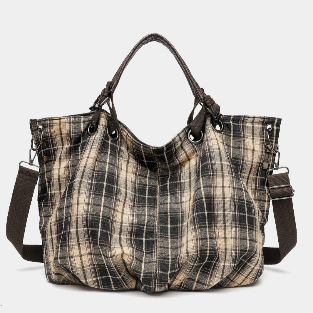 Japanese retro trend capacious shopping bag