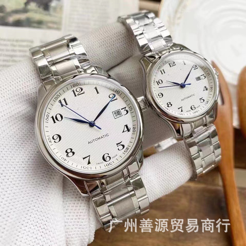 Weishang transfronterizo Daifa Langjia famoso Master Series automático mecánico digital correa redonda calendario correa de acero reloj de los hombres