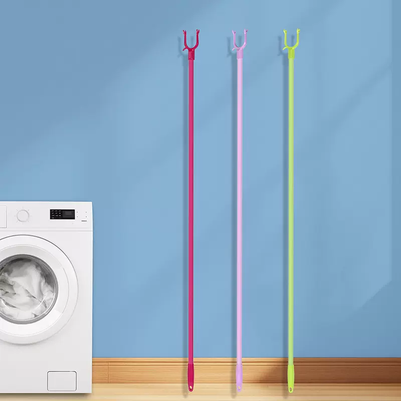 衣叉免打孔塑料家用晾衣服叉子撑衣杆一体宿舍撑衣叉宝宝输液撑杆