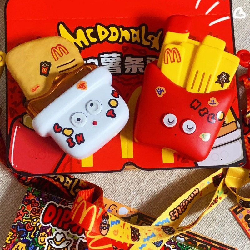 本物のスポットマクドナルドインターホンフライドポテトおもちゃ2024購入マックチキン子供用ミニインターホンホットスタイル|undefined