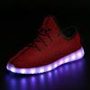 Adult coconut lamp shoes men's shoes USB charging light shoe mesh fly weaving LED shoe manufacturers wholesale/wholesale