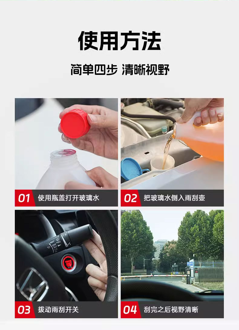 Suitable for Qiao Bangzhong China Petroleum Ethanol Glass Water Powerful Degreasing Film 0 Degree Glass Water for Tesla Vehicles