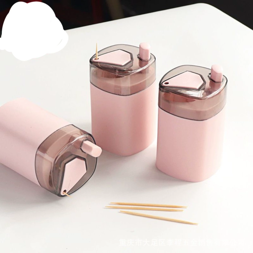 Домашняя коробка зубочистки креативная автоматическая всплывающая домашняя гостиная нажимная зубочистка банка портативная ручная зубочистка