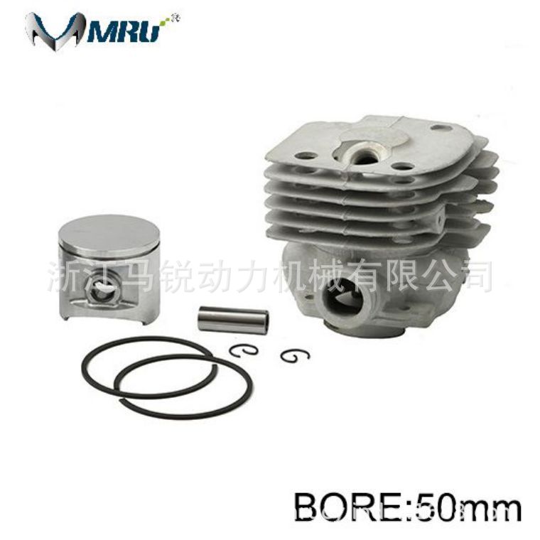 油锯配件汽缸/气缸 陶瓷汽缸372 50mm 园林机械配件