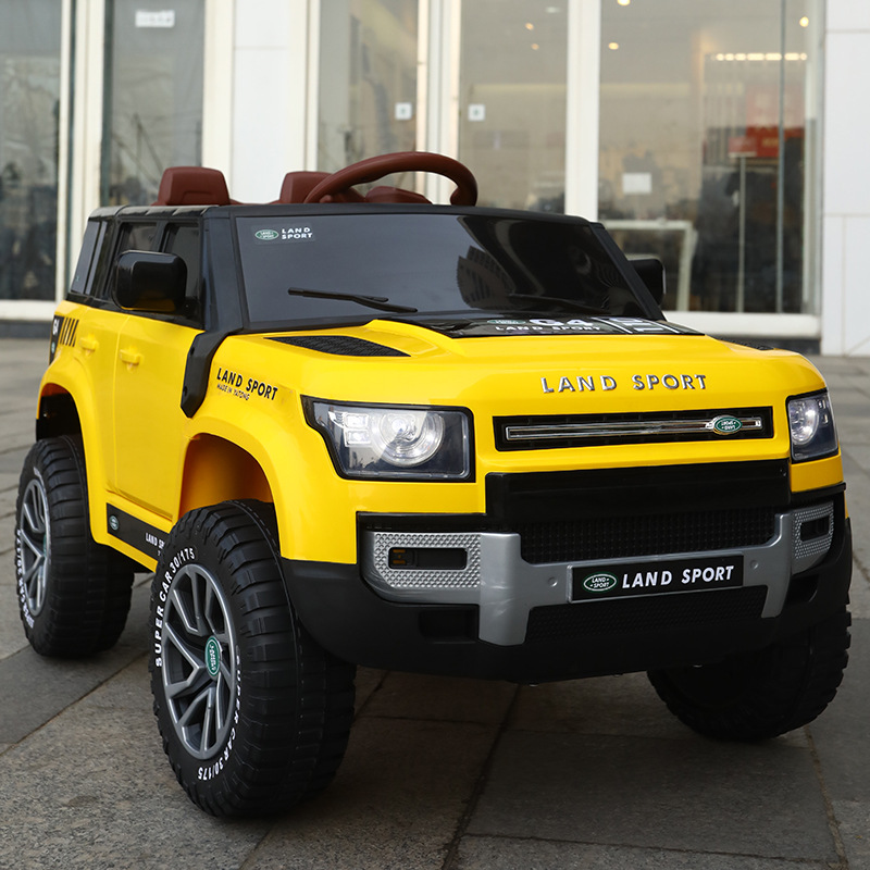 El coche eléctrico para niños de Yatoon se puede sentar para hombres y mujeres, vehículo todoterreno de control remoto de doble tracción, música eléctrica de litio, luces eléctricas para jugar.