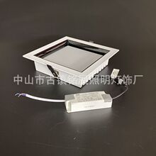 中山厂家批发led照明方形压铸筒灯天花嵌入式格栅灯20W30W开孔140