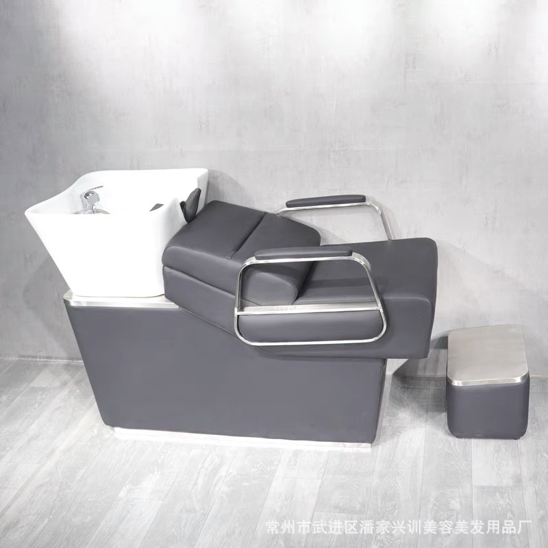 Salón de peluquería lavabo profundo lavabo cama moderna y simple nueva cama de perforación especial lavabo lavabo cerámica lavabo