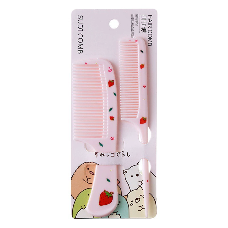 Sudi Детский стиль гребень для девочек милый клубничный узор Острый хвост гребень для волос для маленьких девочек костюм