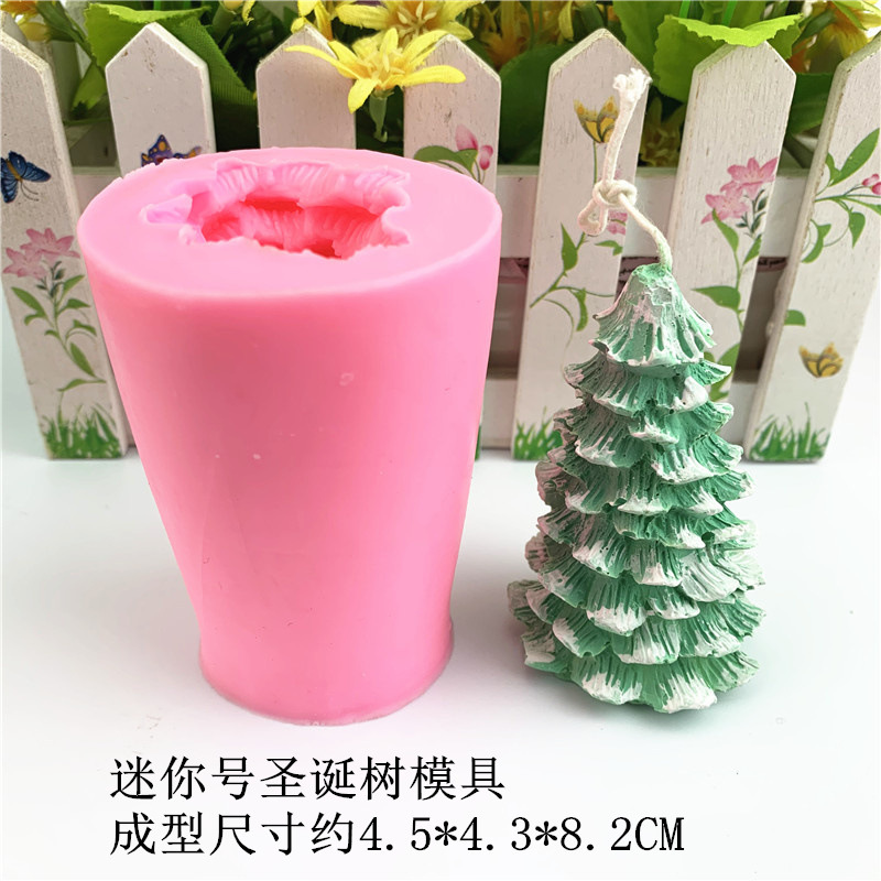 3d立体大トランペットクリスマスツリーシリコン金型ろうそく香薫石膏滴糊手石けんムースケーキ金型が多い|undefined