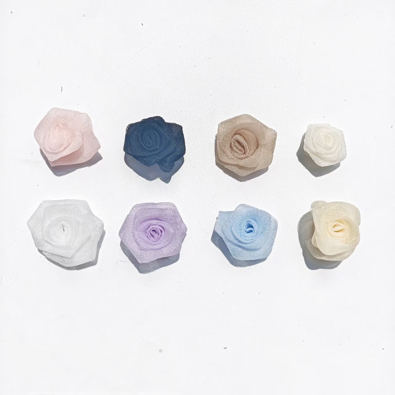 新款韩版手工布艺小花纱花配饰发夹配件 服装辅料胸花鞋花
