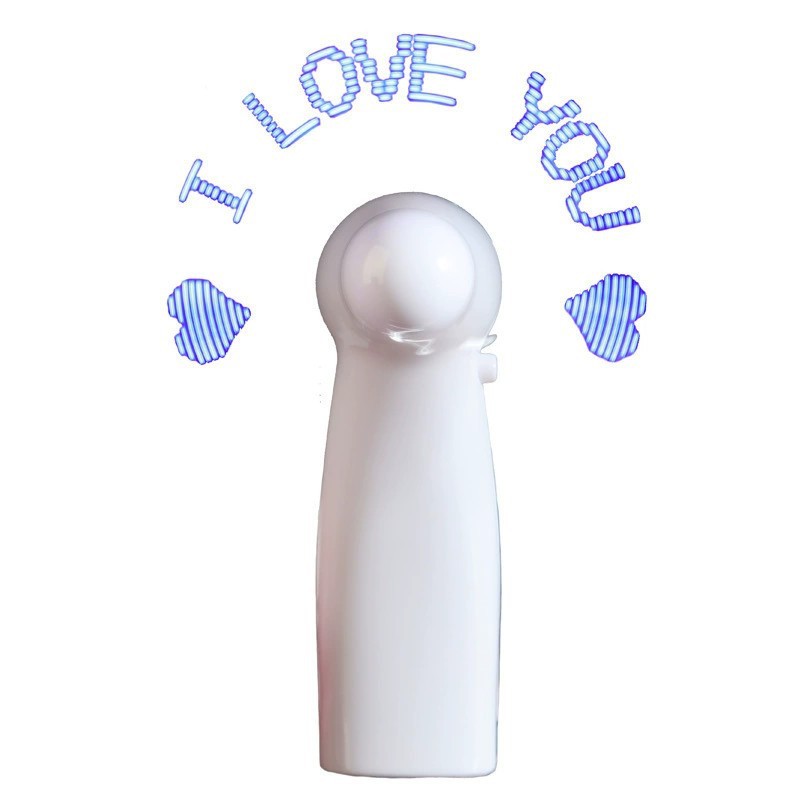 Confesión creativa DIY flash ventilador red estudiante pantalla mini portátil LED luminoso ventilador actividad regalo