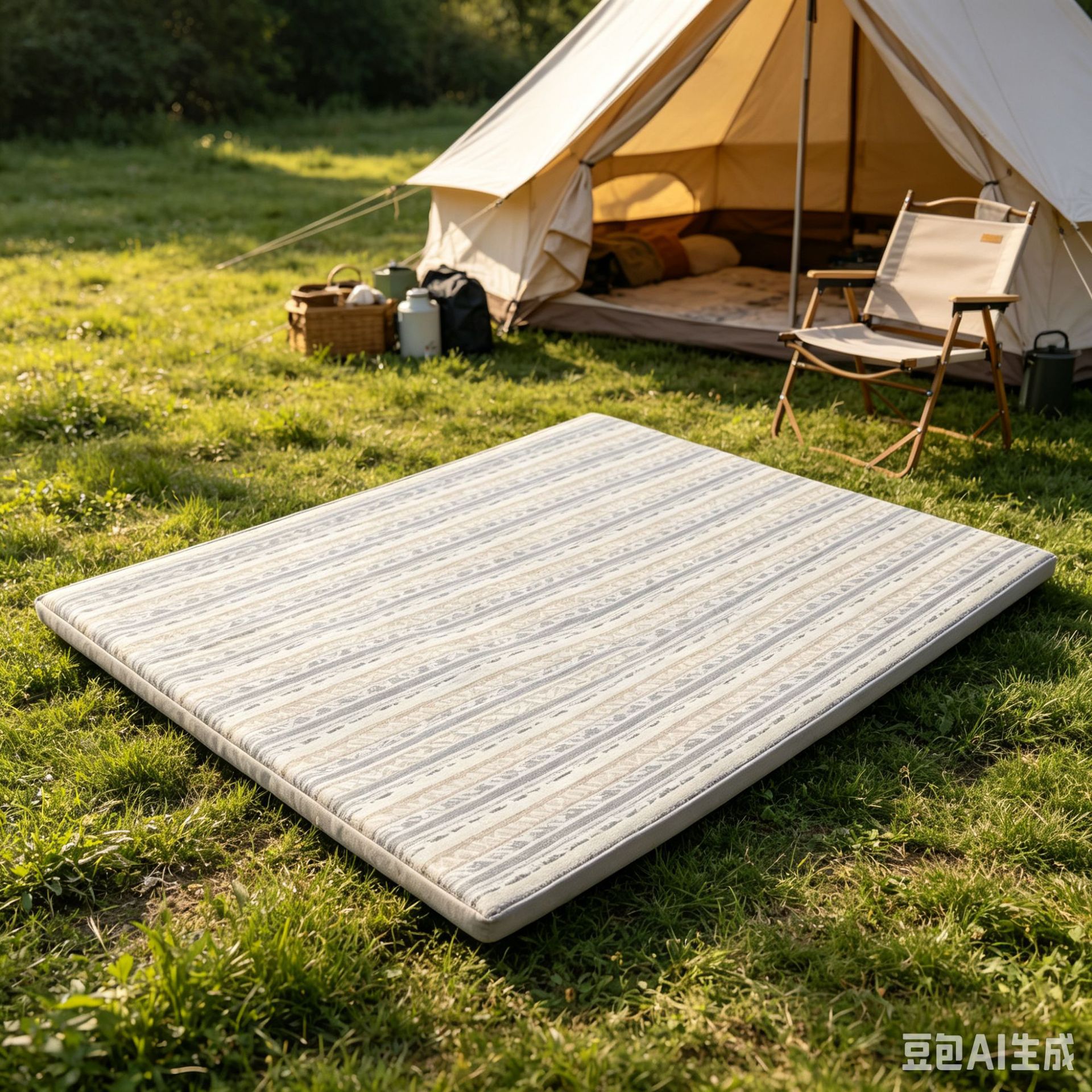Automatic inflatable mattress for outdoor camping, portable air mattress for home use, ground sleeping pad, camping moisture-proof tent mat