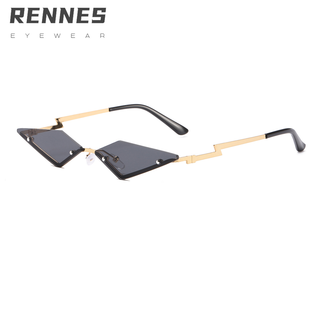 2021 nuevas gafas de rayos transfronterizos gafas de sol de pierna moda de mujer pequeño triángulo gafas de sol de fiesta gafas de sol divertidas