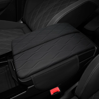 Suitable for the public to tour the tour armrest box high pad protective cover storage interior decoration modified accessories (Armrest box pad) - surveillance-patrol-black