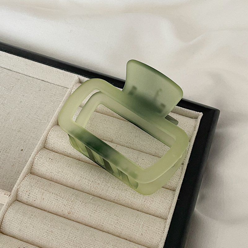 Gran clip de tiburón esmerilado acrílico simple horquilla tocado volumen gran horquilla de alto grado accesorios para el cabello al por mayor