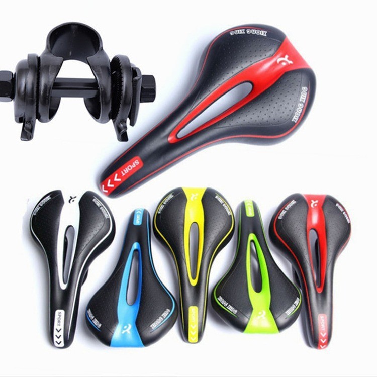 Mejorado xiongxing sillín bicicleta de montaña cojín del asiento hueco plegable accesorios para bicicletas equipo