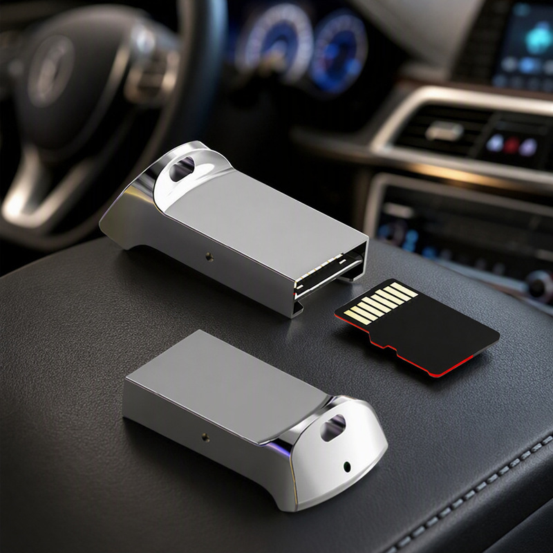 Mini TF card reader all-in-one metal shell tf recorder card computer memory card universal car audio Mini TF card reader all-in-one metal shell tf recorder card computer memory card universal car audio
