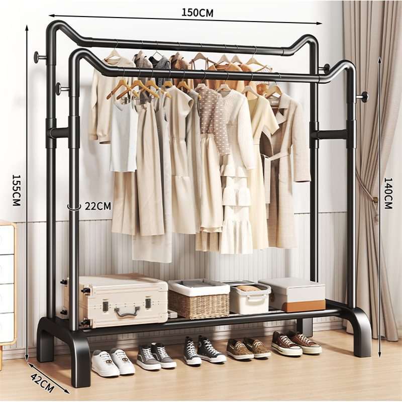 Percha de secado de ropa de piso dormitorio doméstico cuelga ropa plegable simple dormitorio interior móvil estante de sombrero de ropa fresca