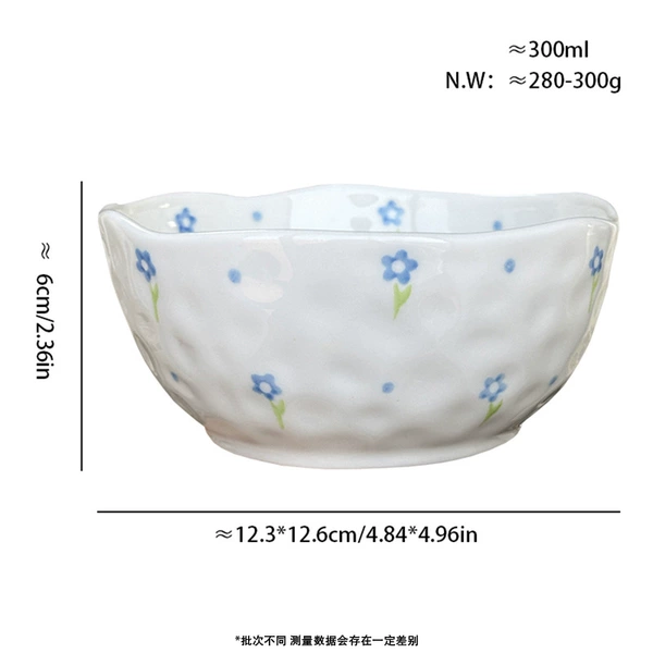 【Hand-pinch bowl】Little blue flower