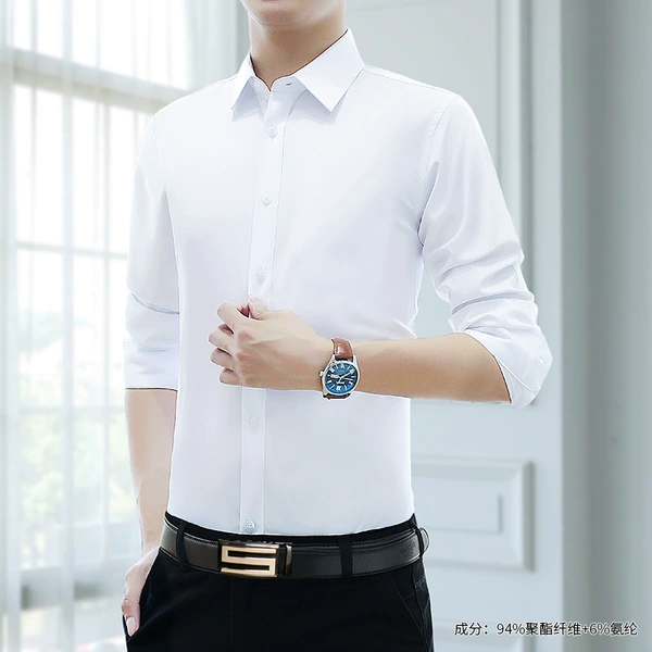 White Long Sleeve Jersey No Pockets