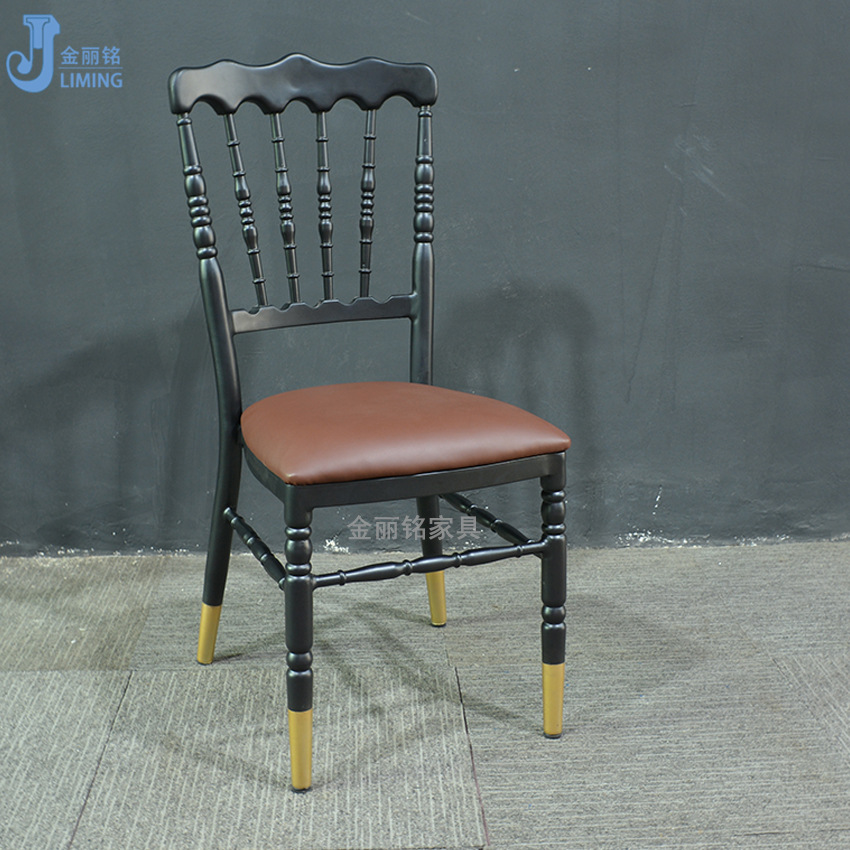 Silla estilo castillo americano, silla Napoleón, venta al por mayor, silla tapizada con respaldo para hotel, silla de comedor para banquetes de hotel, silla de bambú para bodas