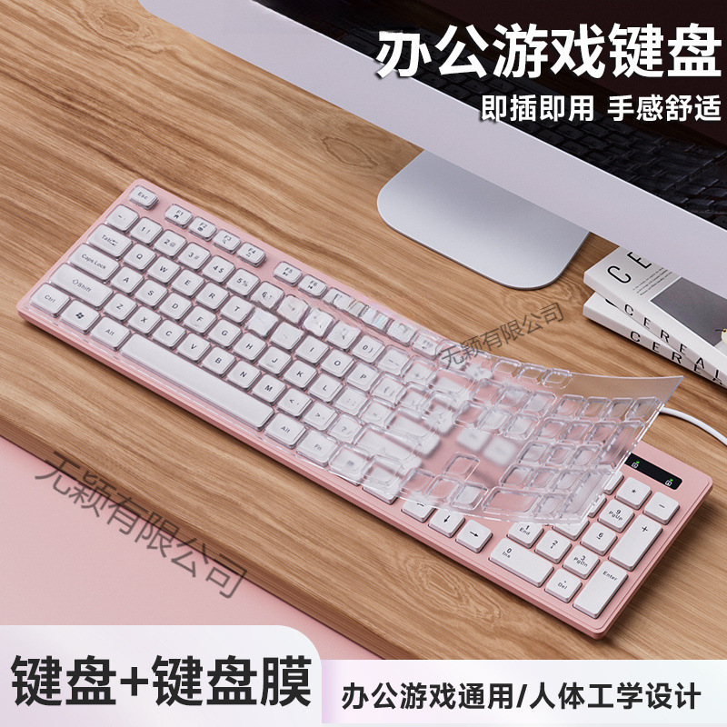 Computer Keyboard Wired Silent Male and Female Home Notebook Office Desktop Universal Office Mechanical Keyboard